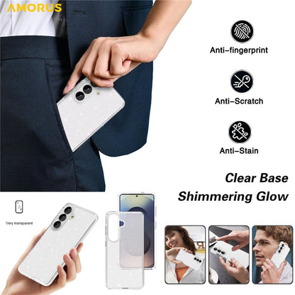 AMORUS For Samsung Galaxy S26+ Case Soft TPU Hard PC Back Shockproof Phone Cover