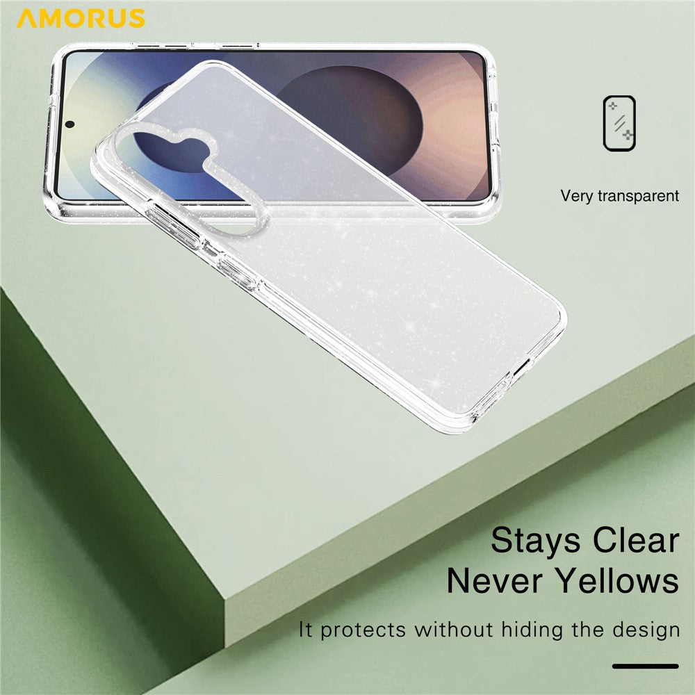 AMORUS For Samsung Galaxy S26+ Case Soft TPU Hard PC Back Shockproof Phone Cover