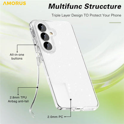 AMORUS For Samsung Galaxy S26+ Case Soft TPU Hard PC Back Shockproof Phone Cover