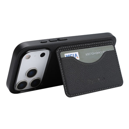 HGUANCASE For iPhone 17 Pro Max Case Vintage Leather TPU Phone Cover with Magnetic Card Holder Kickstand