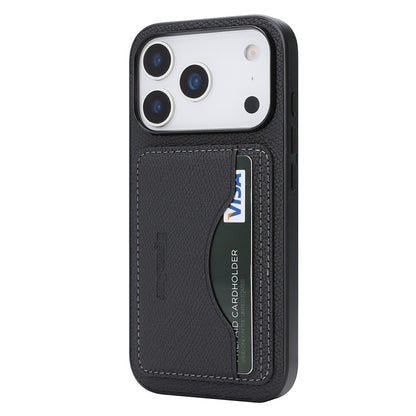 HGUANCASE For iPhone 17 Pro Max Case Vintage Leather TPU Phone Cover with Magnetic Card Holder Kickstand