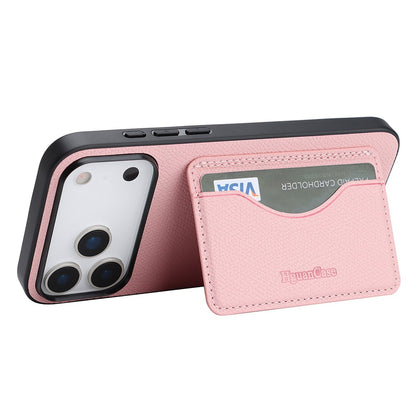 HGUANCASE For iPhone 17 Pro Max Case Wallet Stand Detachable Vintage Leather Phone Cover with Wrist Strap