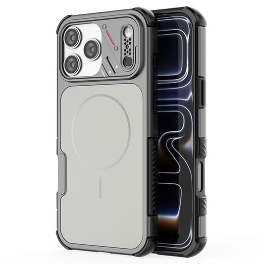 For iPhone 17 Pro Max Case Shockproof Airbag PC+TPU Phone Cover Compatible with MagSafe