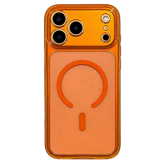 For iPhone 17 Pro Magnetic Case PC+TPU Protective Cover Compatible with MagSafe