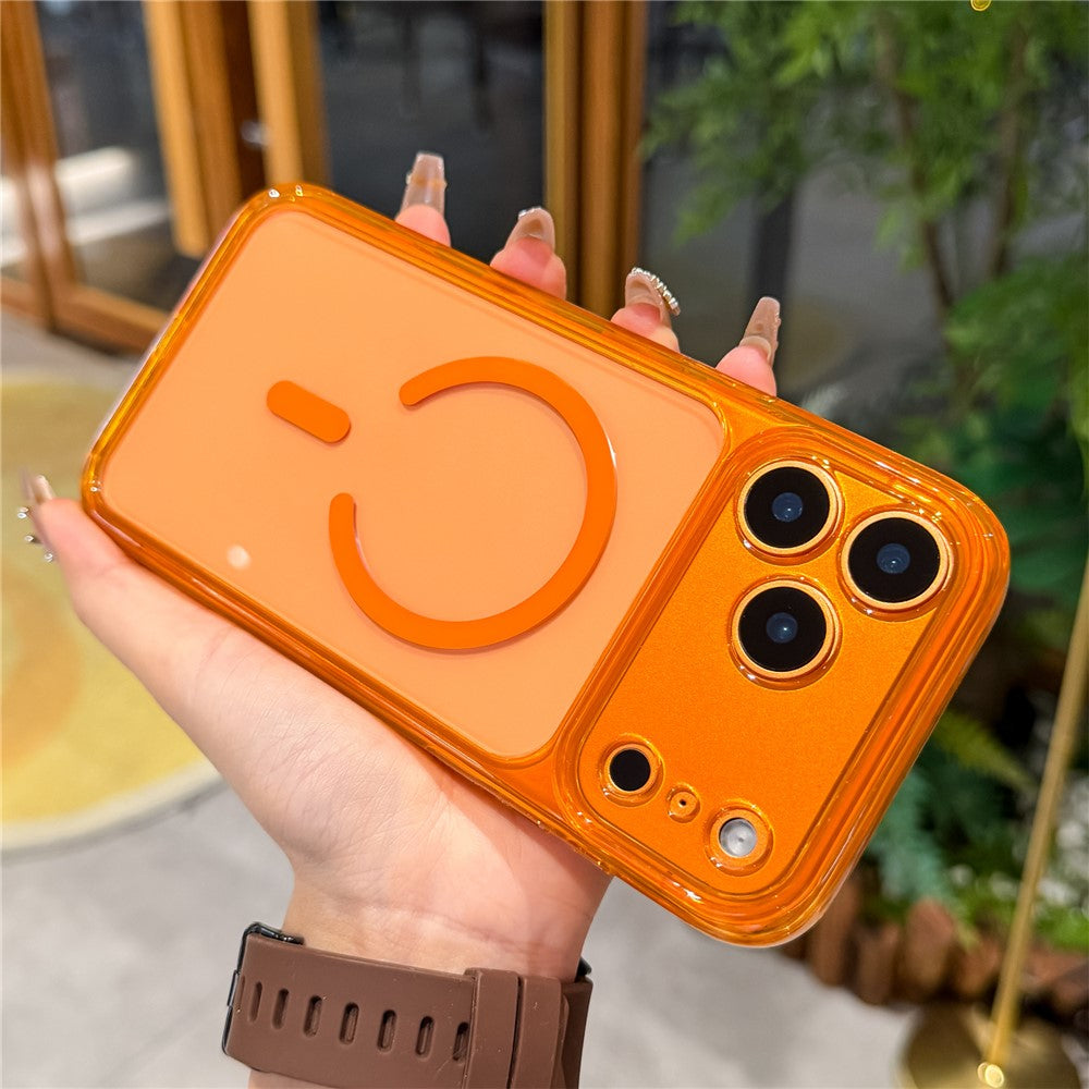For iPhone 17 Pro Max Magnetic Case PC+TPU Protective Cover Compatible with MagSafe