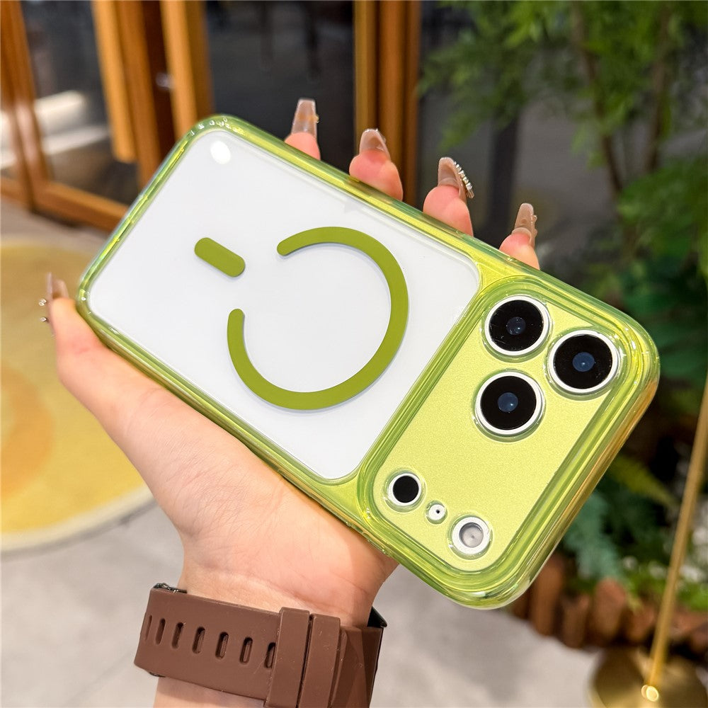 For iPhone 17 Pro Max Magnetic Case PC+TPU Protective Cover Compatible with MagSafe