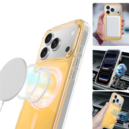 For iPhone 17 Pro Max Case Compatible with MagSafe Neon Gradient TPU+PC Shockproof Phone Cover