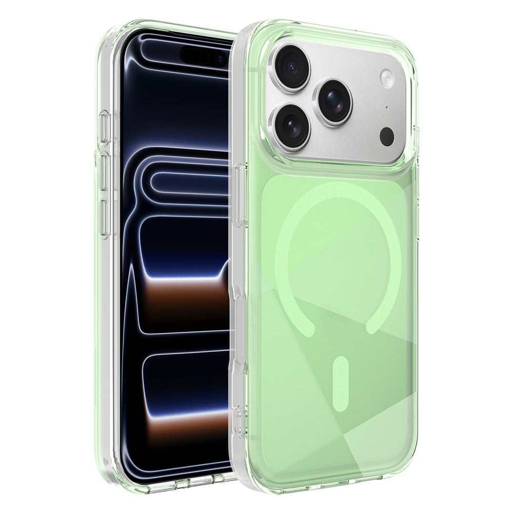 For iPhone 17 Pro Max Case Compatible with MagSafe Neon Gradient TPU+PC Shockproof Phone Cover