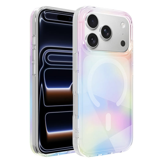 For iPhone 17 Pro Max Case Compatible with MagSafe Neon Gradient TPU+PC Shockproof Phone Cover