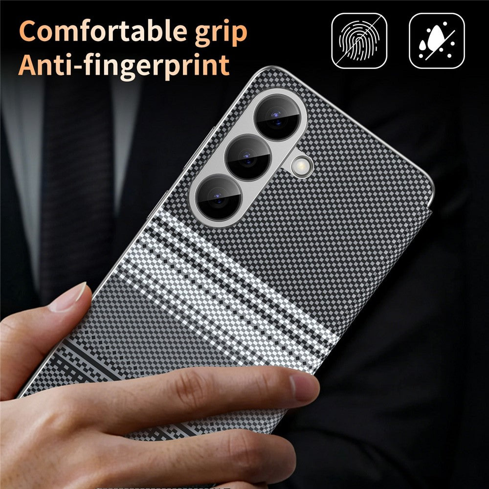 For Samsung Galaxy S26+ Case Card Slot View Window Gradient Color Checkered Pattern Leather Phone Cover