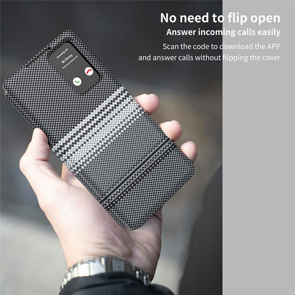 For Samsung Galaxy S26+ Case Card Slot View Window Gradient Color Checkered Pattern Leather Phone Cover