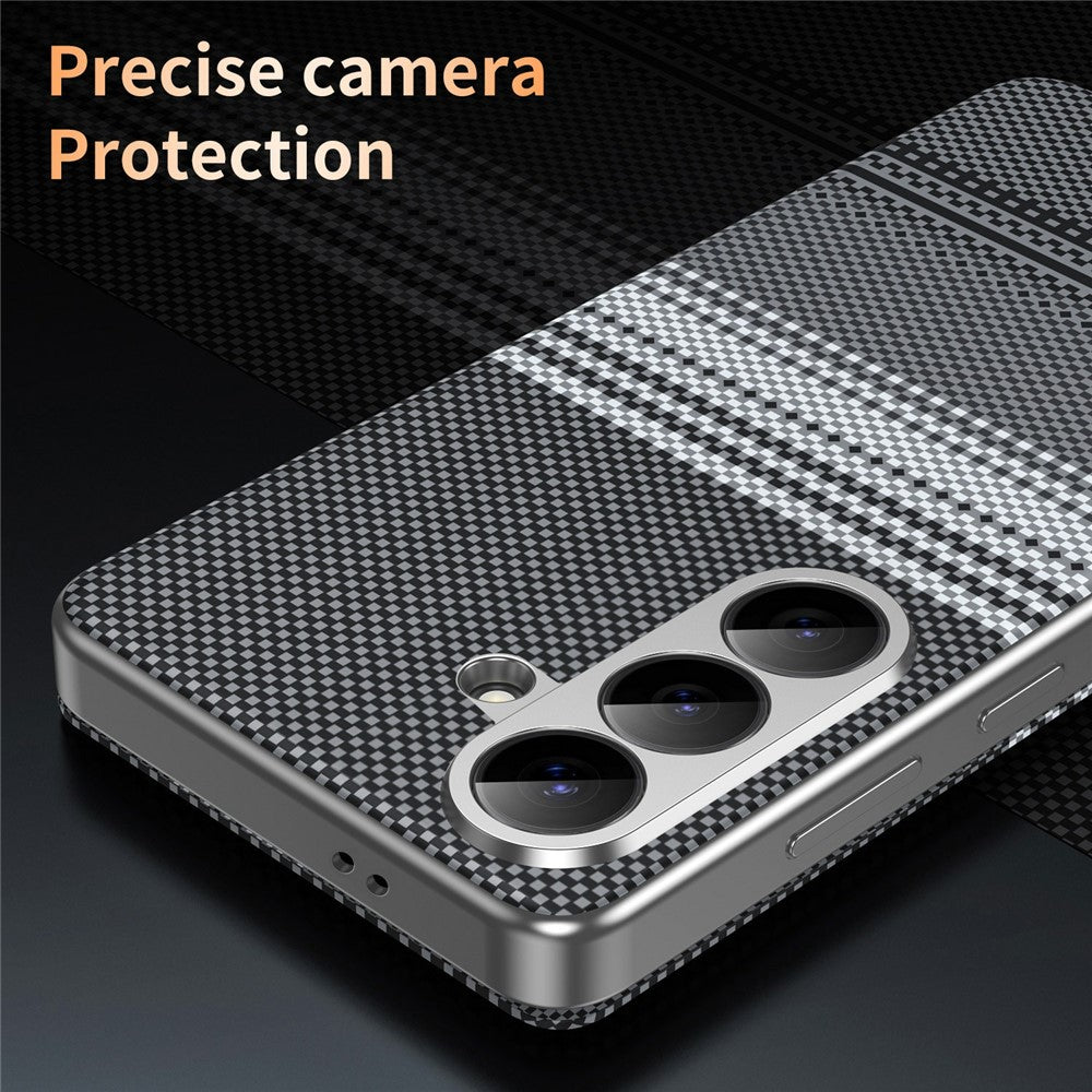 For Samsung Galaxy S26+ Case Card Slot View Window Gradient Color Checkered Pattern Leather Phone Cover