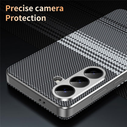 For Samsung Galaxy S26+ Case Card Slot View Window Gradient Color Checkered Pattern Leather Phone Cover