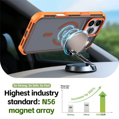For iPhone 17 Pro Max Magnetic Case Electroplated Frame Skin-touch TPU+PC Phone Cover