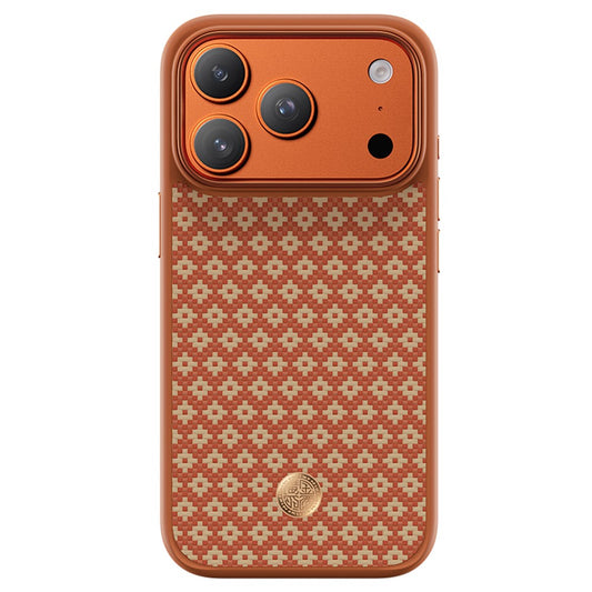 BENKS for iPhone 17 Pro Magnetic Case Aramid Fiber Shockproof Cover with Golden Badge Decor