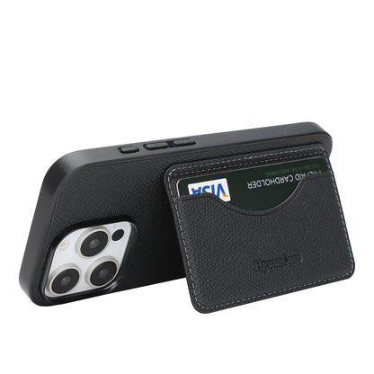 For iPhone 16 Pro Max HGUANCASE Case Vintage Leather TPU Phone Cover with Magnetic Card Holder Kickstand