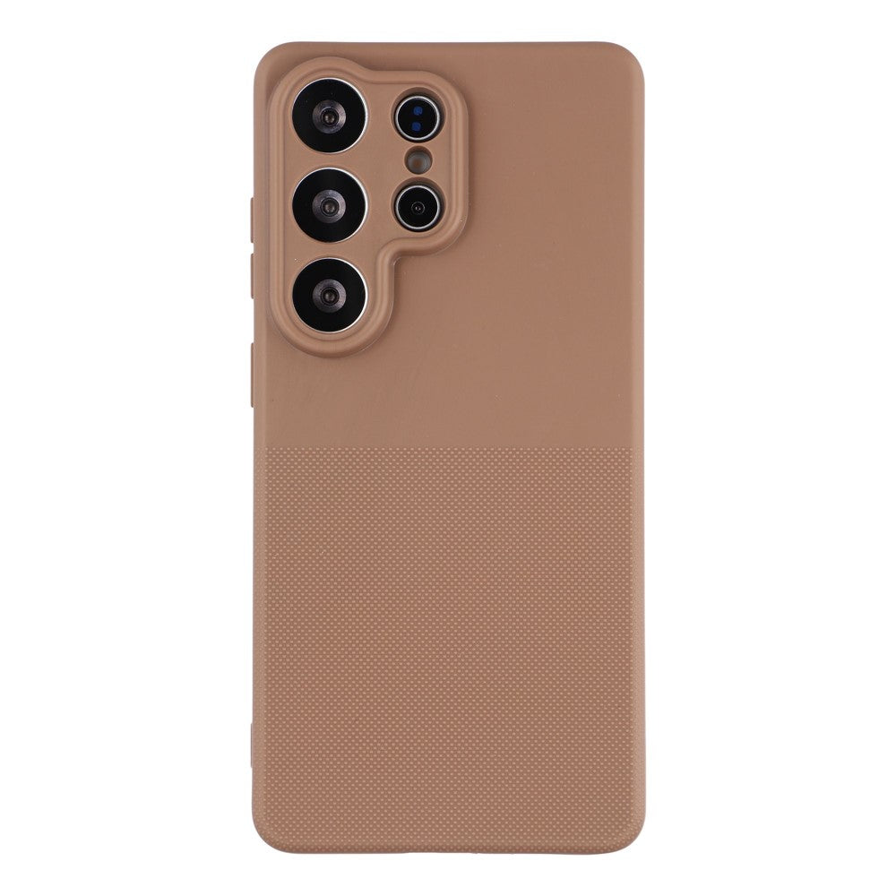 For Samsung Galaxy S25 Ultra Phone Case Dotted Texture Fiber Lining TPU Shockproof Cover (Precise Cutouts)