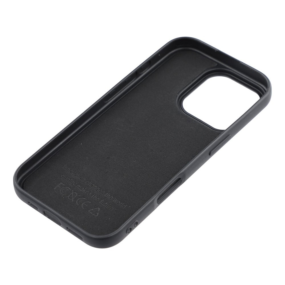 For iPhone 16 Pro Max Phone Case Dotted Texture Fiber Lining TPU Shockproof Cover  (Big Lens Hole)