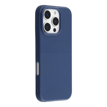 For iPhone 16 Pro Max Phone Case Dotted Texture Fiber Lining TPU Shockproof Cover  (Big Lens Hole)