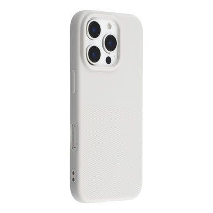 For iPhone 16 Pro Max Phone Case Dotted Texture Fiber Lining TPU Shockproof Cover  (Big Lens Hole)