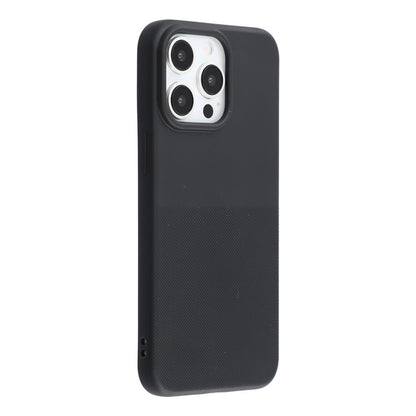 For iPhone 15 Pro Max Phone Case Dotted Texture Fiber Lining TPU Shockproof Cover  (Big Lens Hole)