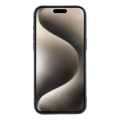 For iPhone 15 Pro Max Phone Case Dotted Texture Fiber Lining TPU Shockproof Cover  (Big Lens Hole)
