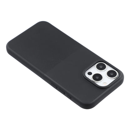 For iPhone 15 Pro Phone Case Dotted Texture Fiber Lining TPU Shockproof Cover  (Big Lens Hole)