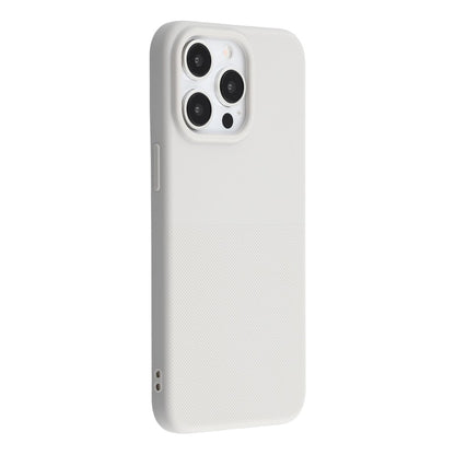 For iPhone 15 Pro Phone Case Dotted Texture Fiber Lining TPU Shockproof Cover  (Big Lens Hole)