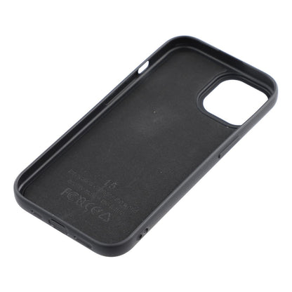 For iPhone 15 Phone Case Dotted Texture Fiber Lining TPU Shockproof Cover  (Big Lens Hole)