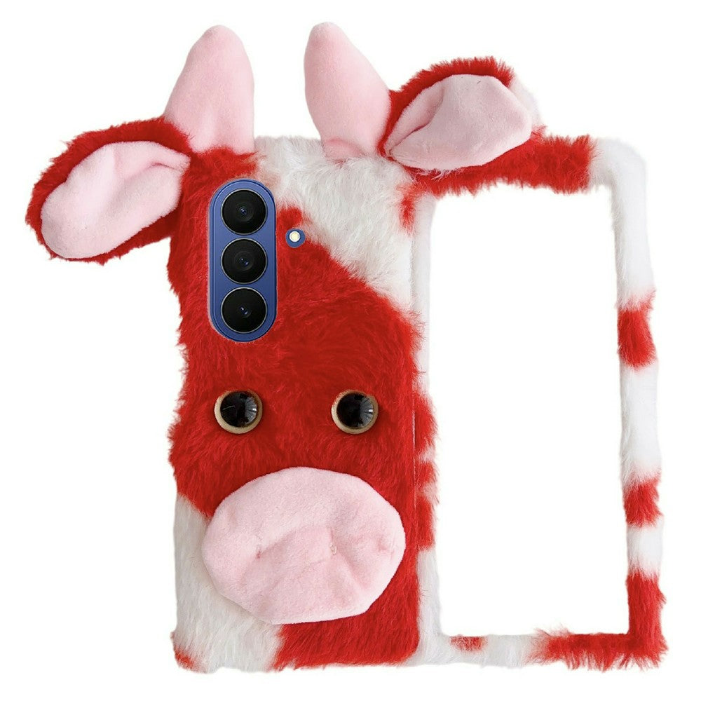 For Samsung Galaxy Z Fold8 Ultra Case Plush Cow Hard PC Protective Phone Cover