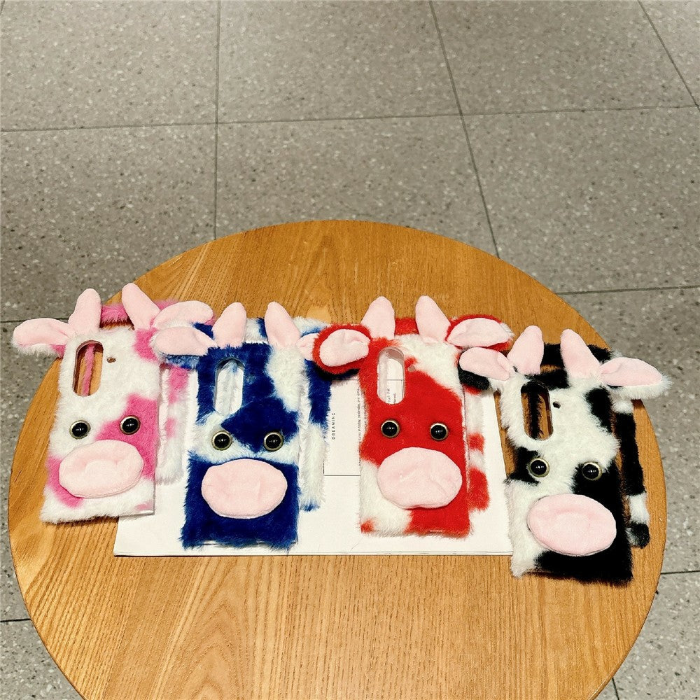For Samsung Galaxy Z Fold8 Ultra Case Plush Cow Hard PC Protective Phone Cover