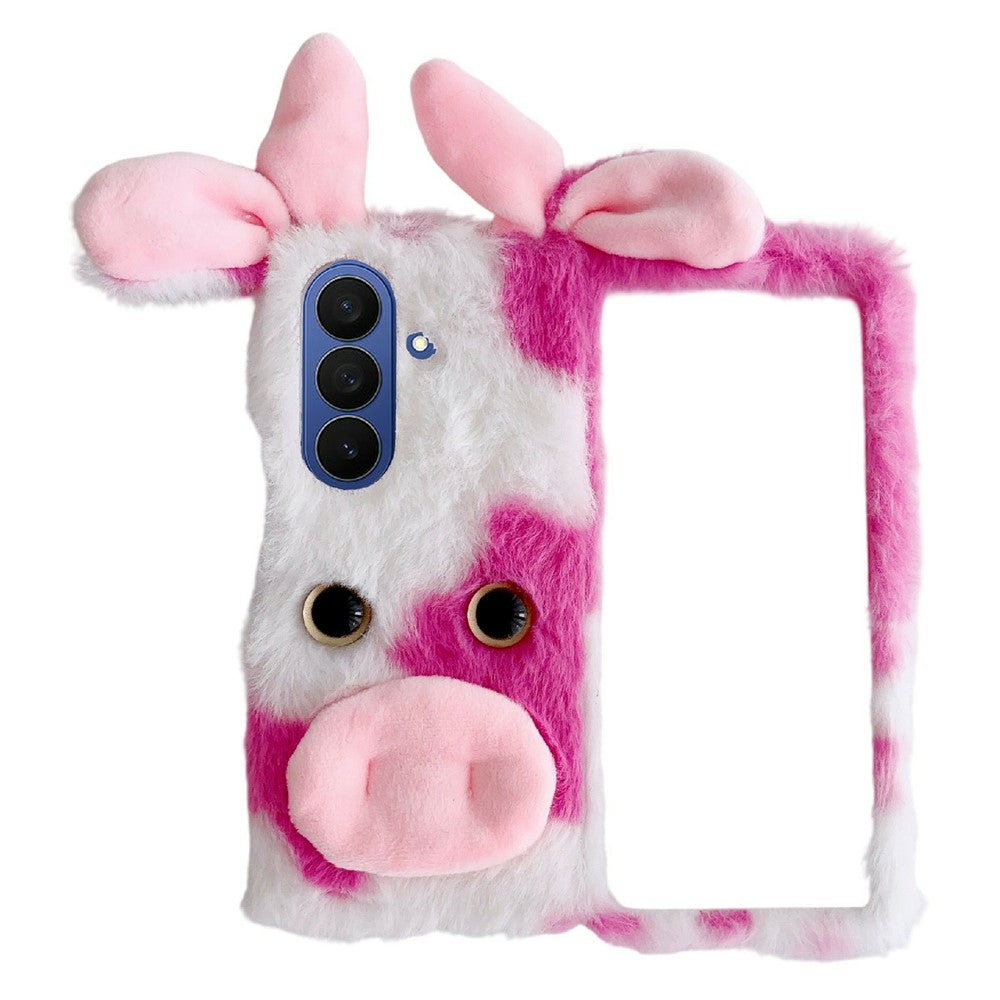 For Samsung Galaxy Z Fold8 Ultra Case Plush Cow Hard PC Protective Phone Cover