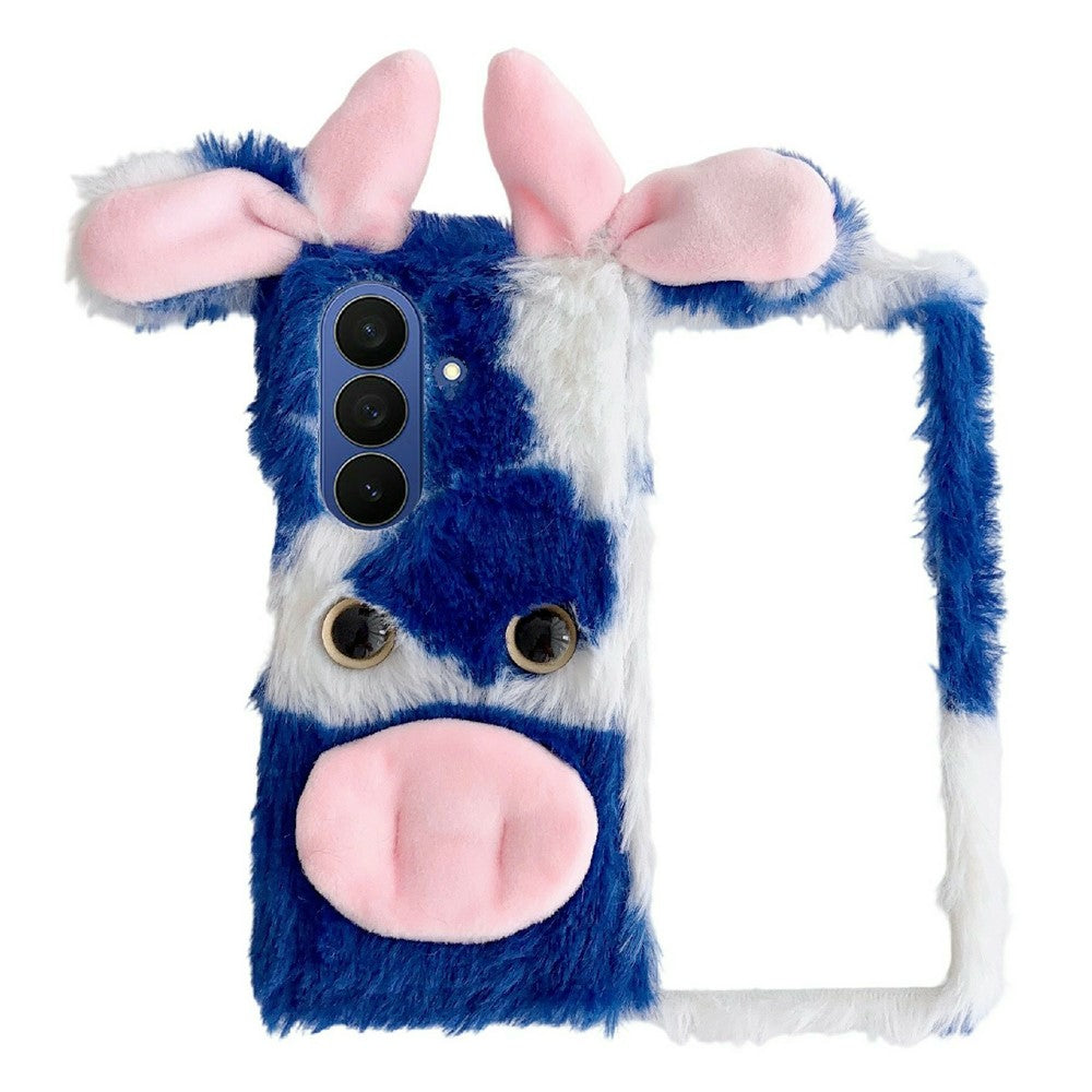 For Samsung Galaxy Z Fold8 Ultra Case Plush Cow Hard PC Protective Phone Cover