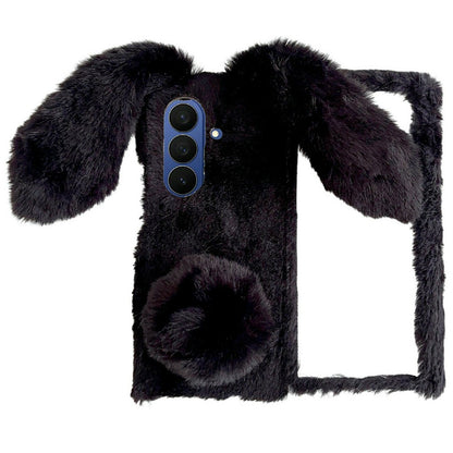 For Samsung Galaxy Z Fold8 Ultra Case Bunny Ears Winter Plush Hard PC Phone Cover