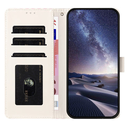 For Samsung Galaxy S26+ Case Star Pattern PU Leather Wallet Stand Phone Cover with Wrist Strap
