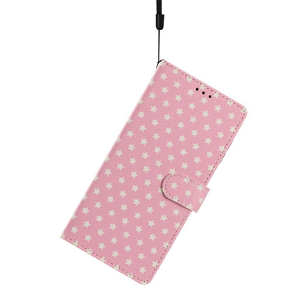 For Samsung Galaxy S26+ Case Star Pattern PU Leather Wallet Stand Phone Cover with Wrist Strap