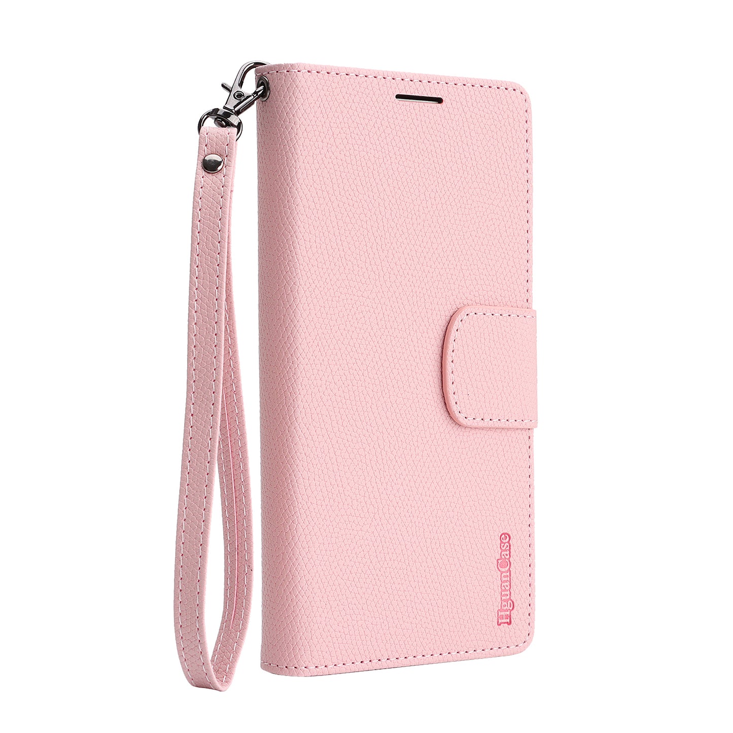For iPhone 16e / iPhone 17e HGUANCASE Case Wallet Stand Detachable Vintage Leather Phone Cover with Wrist Strap