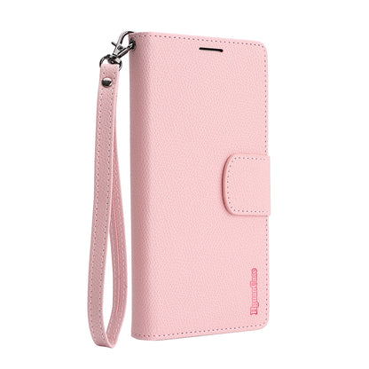For iPhone 16e / iPhone 17e HGUANCASE Case Wallet Stand Detachable Vintage Leather Phone Cover with Wrist Strap