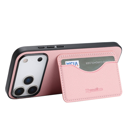 For iPhone 17 Pro HGUANCASE Case Wallet Stand Detachable Vintage Leather Phone Cover with Wrist Strap