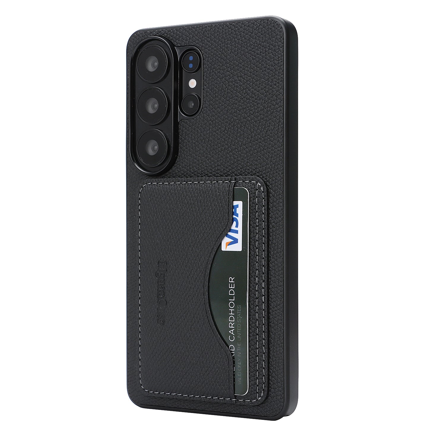 For Samsung Galaxy S25 Ultra HGUANCASE Case Vintage Leather TPU Phone Cover with Magnetic Card Holder Kickstand