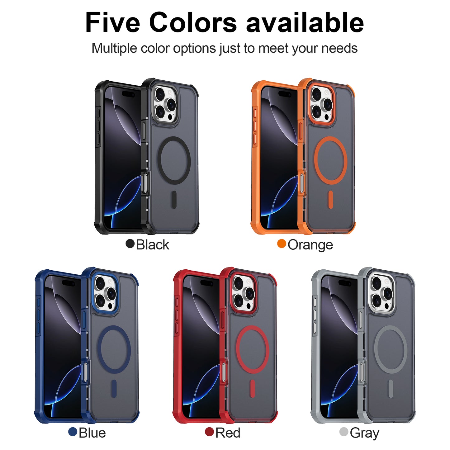 For iPhone 16 Pro Max Magnetic Case Electroplated Frame Skin-touch TPU+PC Phone Cover