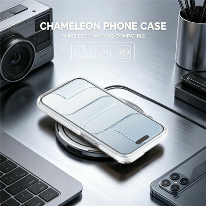 Magnetic Case For iPhone 16e  /  17e Fluorescent Design TPU Acrylic Phone Back Cover with 360° Rotating Kickstand