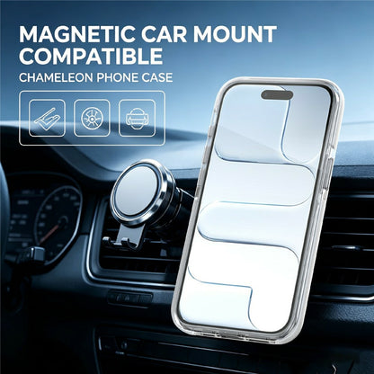 Magnetic Case For iPhone 16e  /  17e Fluorescent Design TPU Acrylic Phone Back Cover with 360° Rotating Kickstand