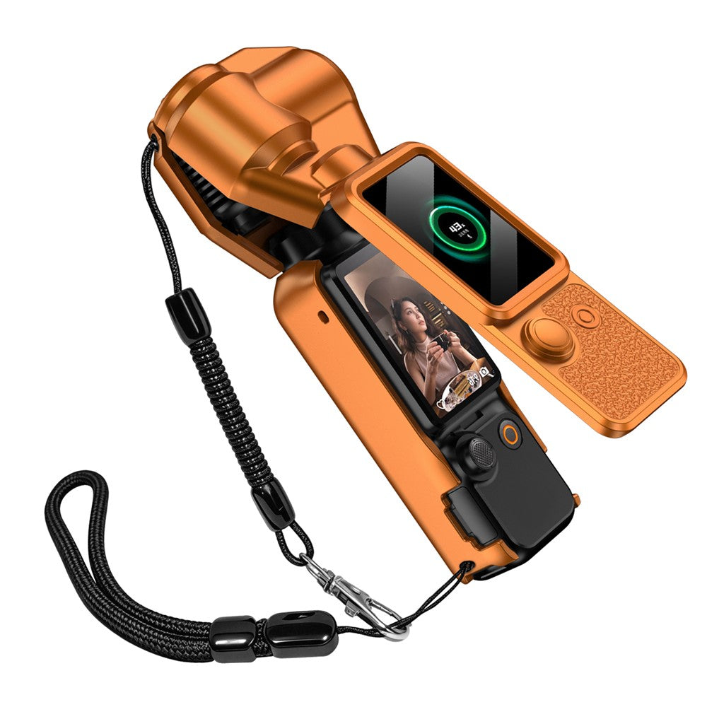 GKK For DJI Osmo Pocket 4 Magnetic Flip-Open Gimbal Protective Cover Handle Guard with Lanyard