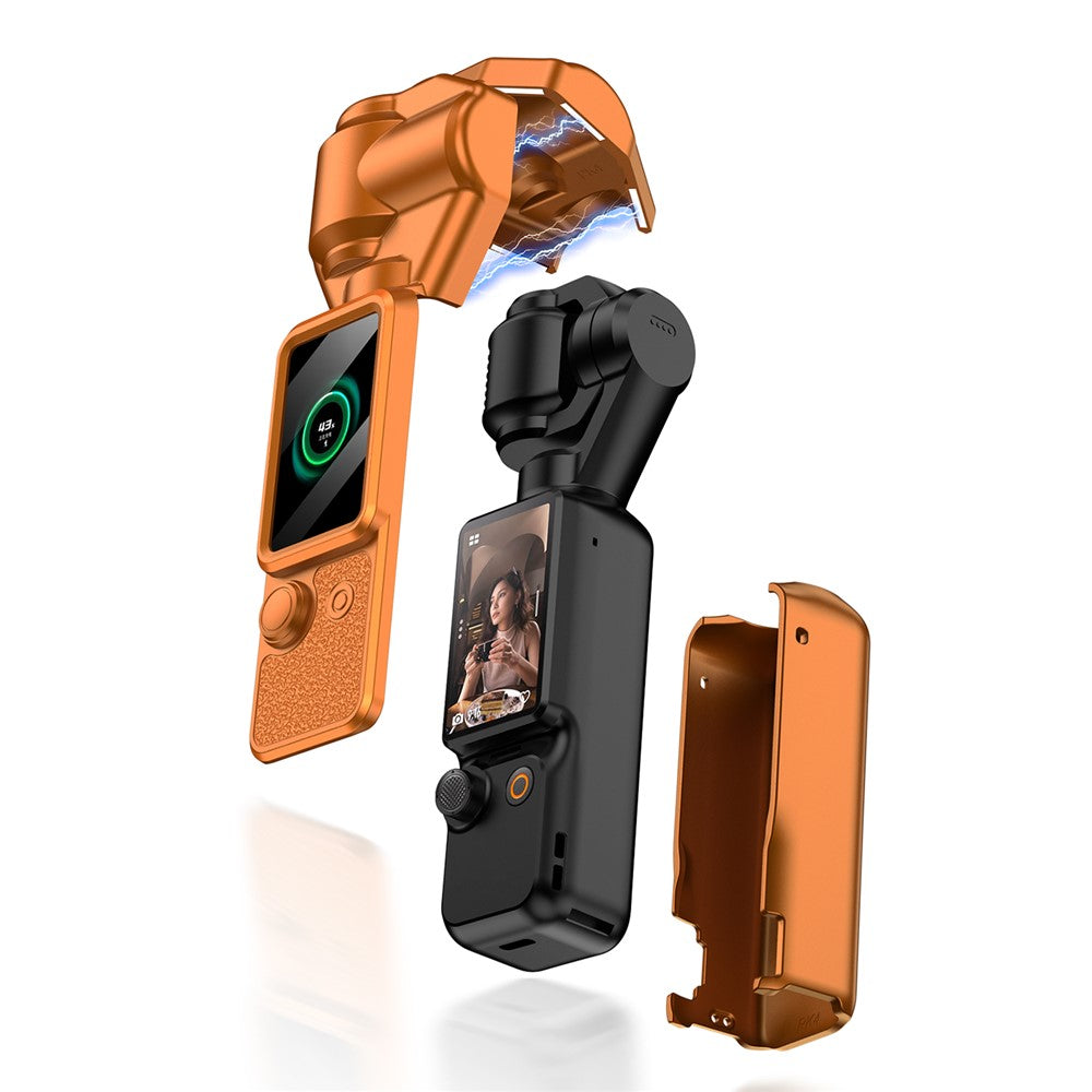 GKK For DJI Osmo Pocket 4 Magnetic Flip-Open Gimbal Protective Cover Handle Guard with Lanyard