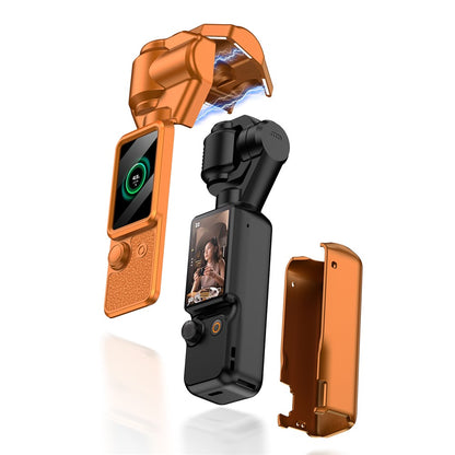 GKK For DJI Osmo Pocket 4 Magnetic Flip-Open Gimbal Protective Cover Handle Guard with Lanyard