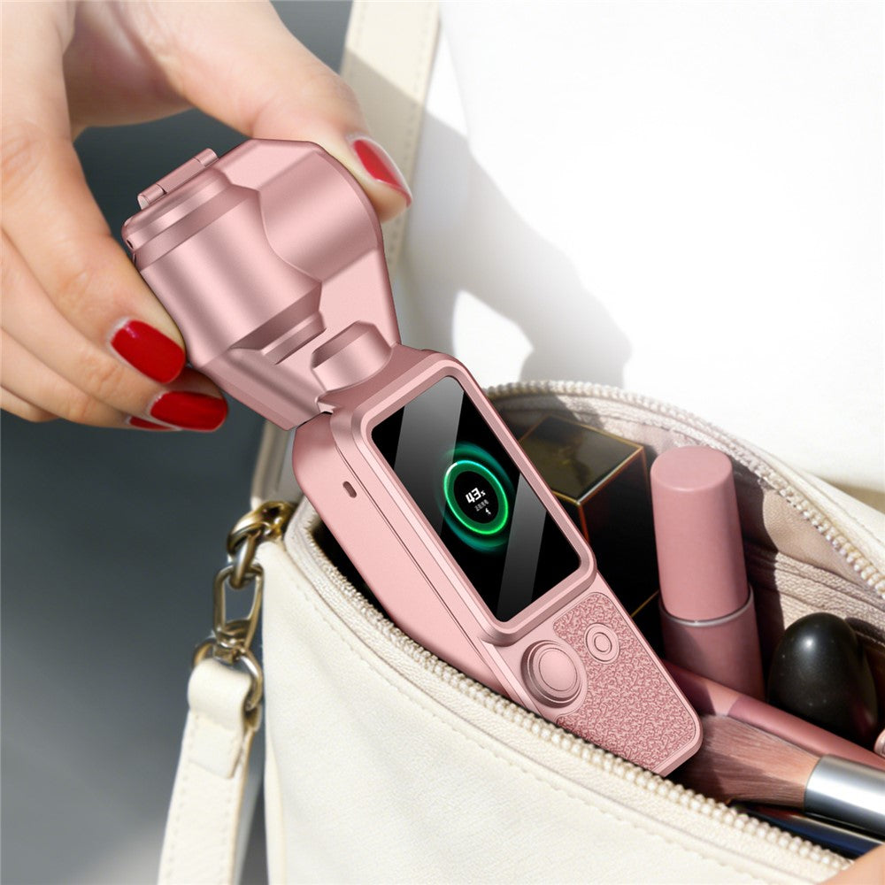 GKK For DJI Osmo Pocket 4 Magnetic Flip-Open Gimbal Protective Cover Handle Guard with Lanyard