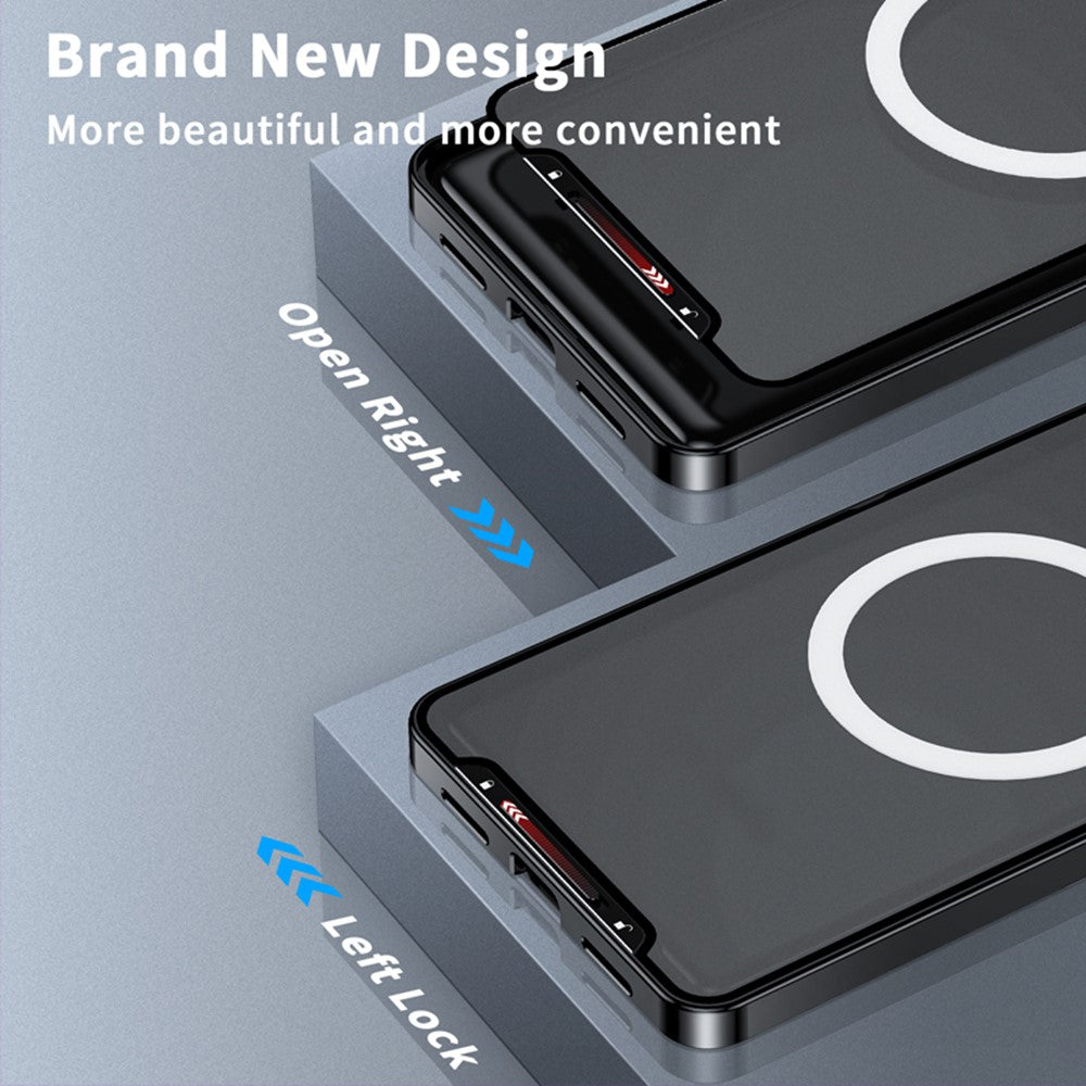 For Samsung Galaxy S25 Ultra Magnetic Case Red Lips Pattern PC TPU Phone Cover with Lens Film