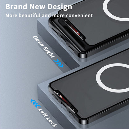 For Samsung Galaxy S25 Ultra Magnetic Case Red Lips Pattern PC TPU Phone Cover with Lens Film