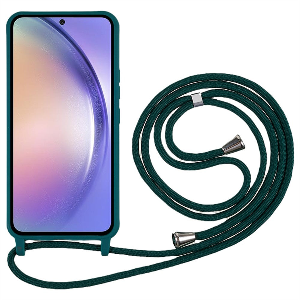 For Samsung Galaxy S26+ Case TPU Soft Shockproof Phone Cover with Adjustable Lanyard